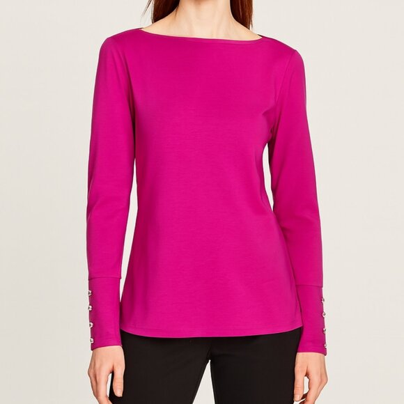 Ann Taylor Tops - Ann Taylor Rhinestone Cuff Long Sleeve Blouse – Size XL